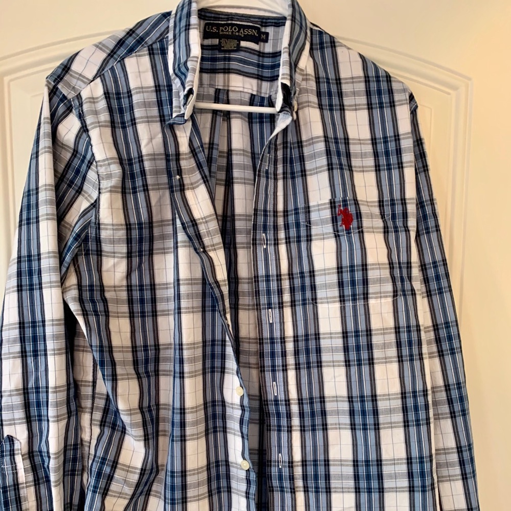 Polo button down, long sleeve